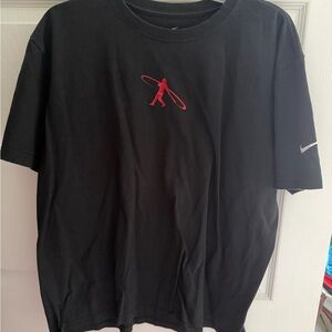 Nike Black Tee with Red Graphic